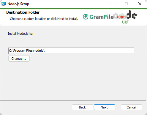 Node.js Install Step 3