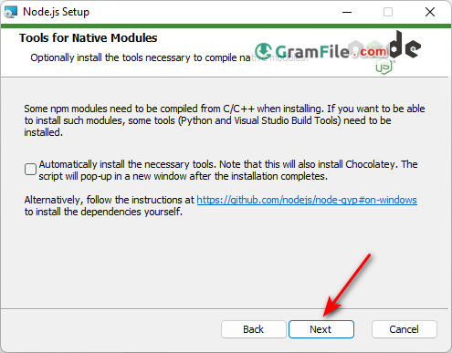 Node.js Install Step 5