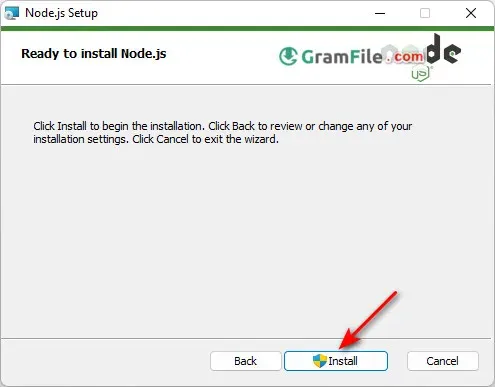 Node.js Install Step 6