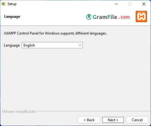 XAMPP Install 4 Choose Language