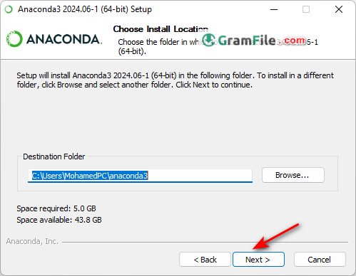 Anaconda Install Step 4