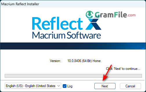 Macrium Reflect Install Step 1