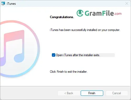 iTunes installed
