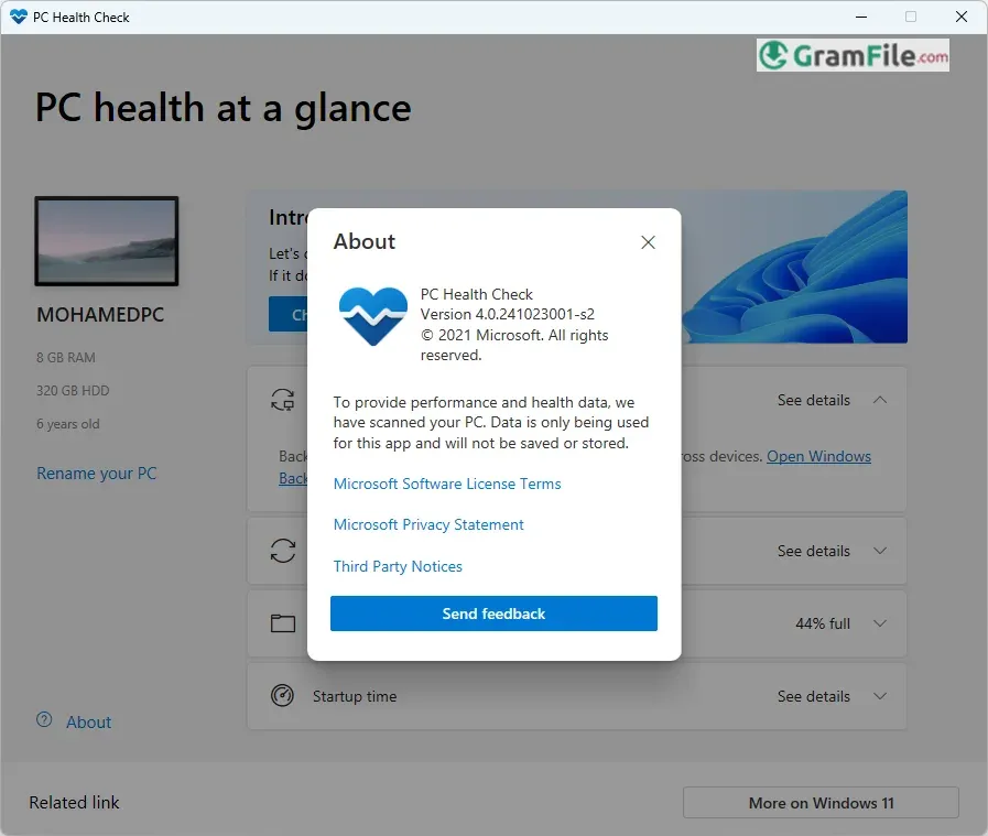 Download PC Health Check latest version