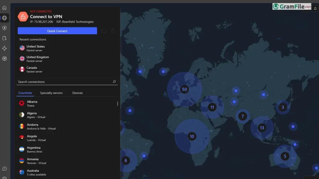 NordVPN for PC Windows