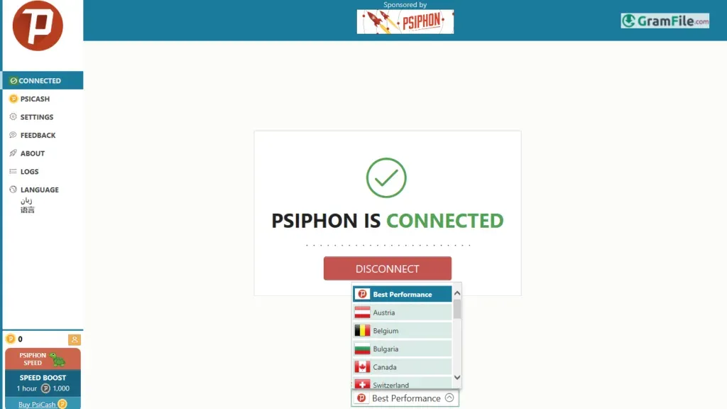 Psiphon Free Internet