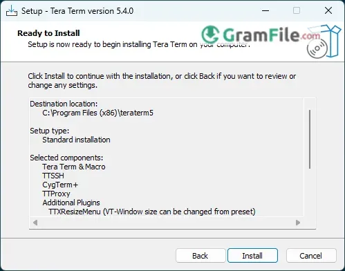Tera Term Install Click Install