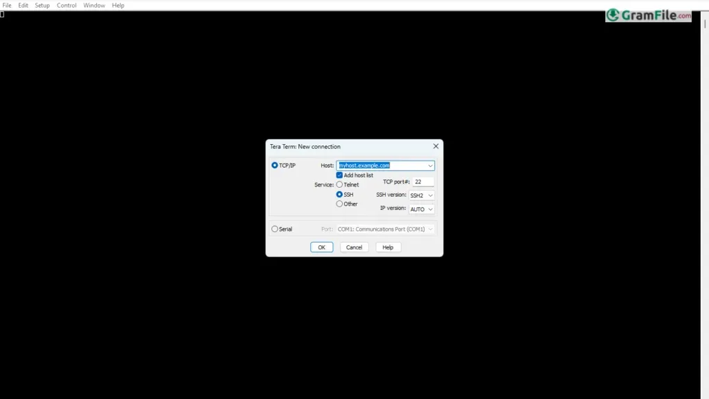 Tera Term for PC Windows