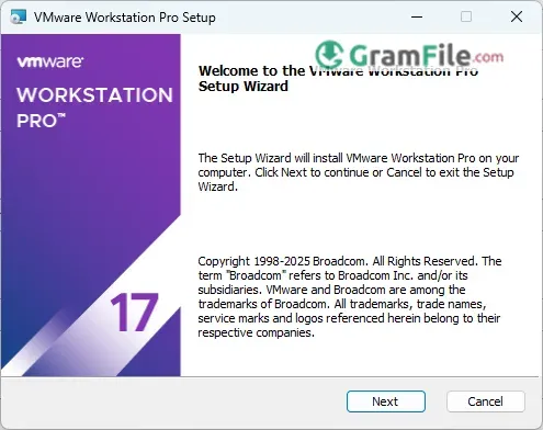 VMware Workstation Pro Install Start