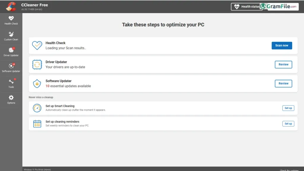 CCleaner for PC Windows