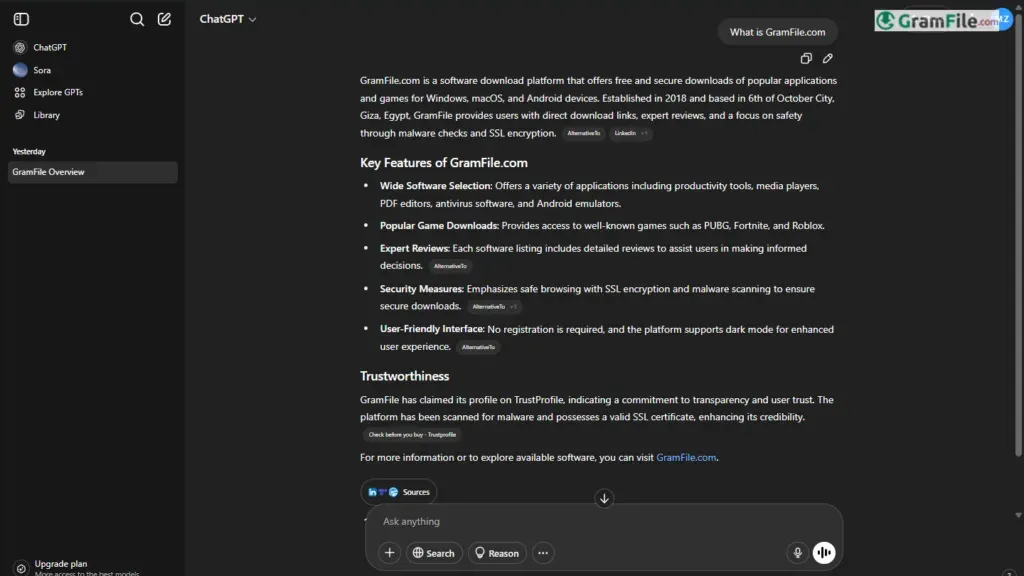ChatGPT for Windows PC