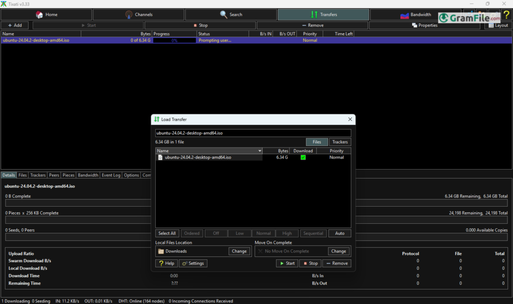 Download Tixati 64 bit Portable