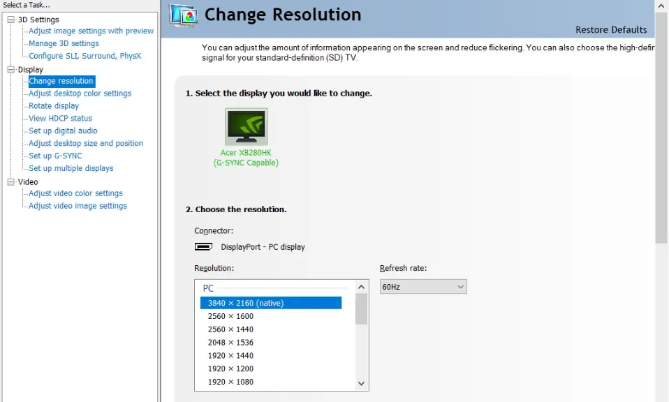NVIDIA Control Panel 64 bit