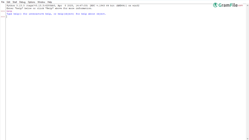 Python IDLE Shell 64 bit