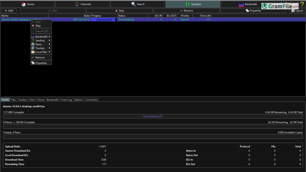 Tixati for Windows PC