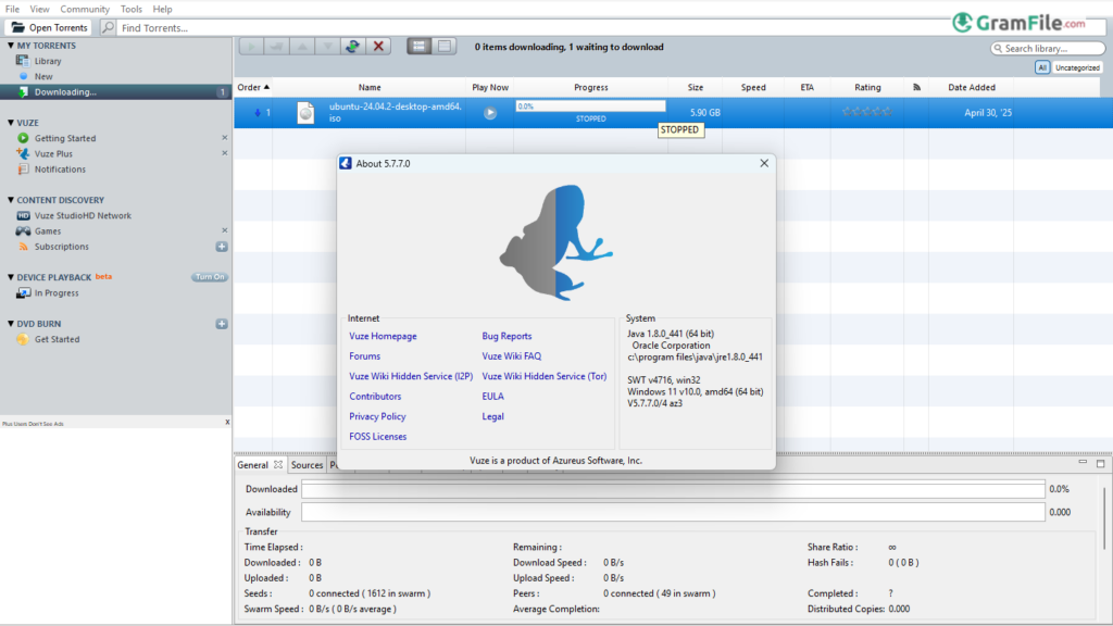 Vuze 64 bit Download (latest version)