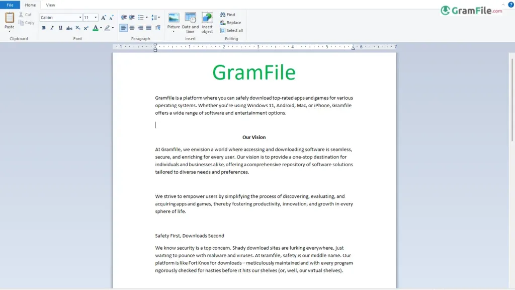Wordpad for Windows PC