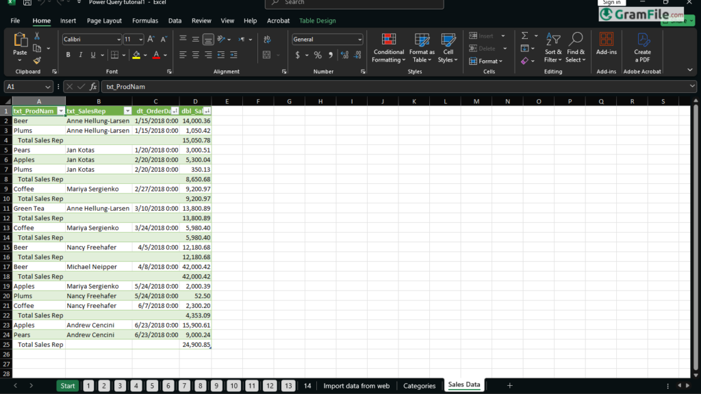 Microsoft Excel for Windows PC