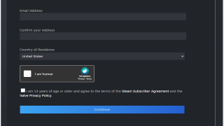 Steam Create Account