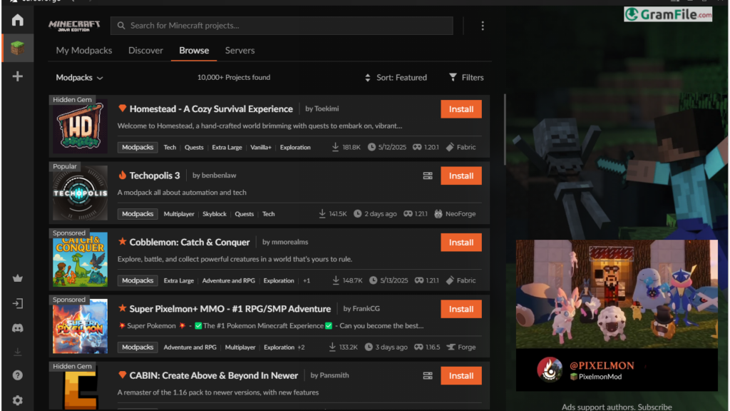 Download CurseForge for Minecraft