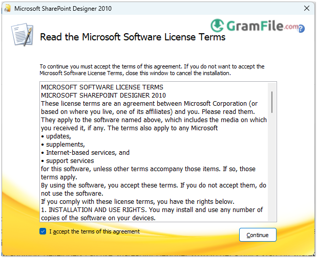 Picture Manager Install Accept and Click Next