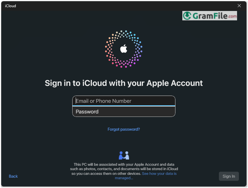 Sign in to iCloud