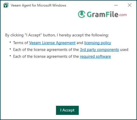 Veeam Agent Install Click I Accept