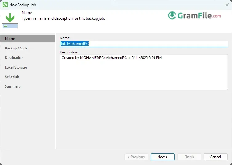 Veeam Agent backup