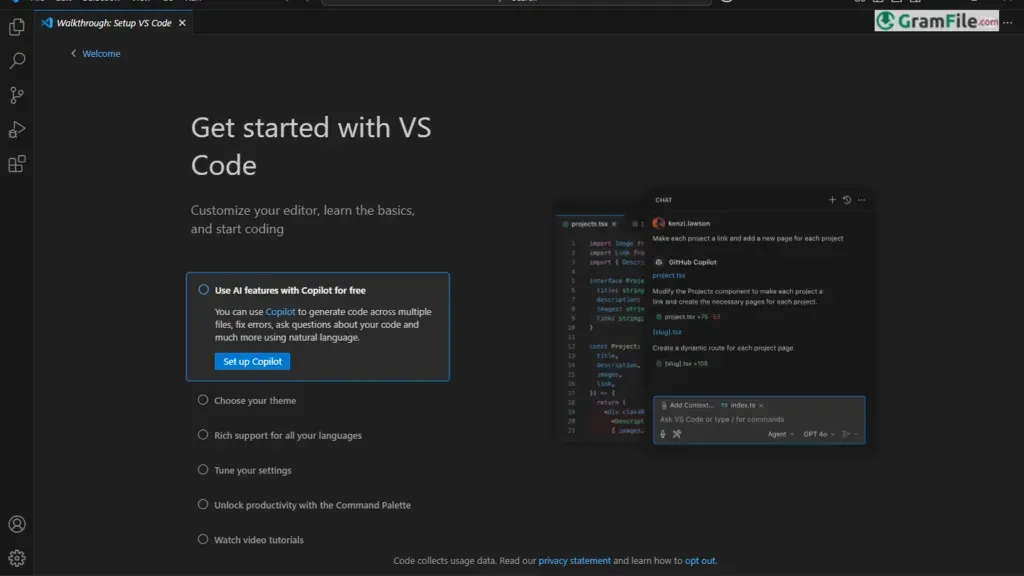 Visual Studio Code for PC Windows