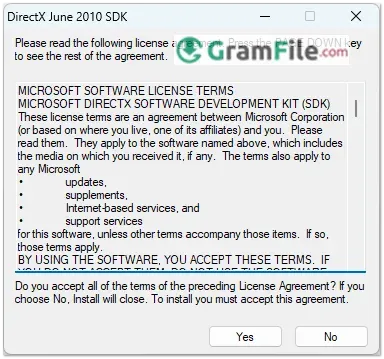 DirectX 12 accept terms
