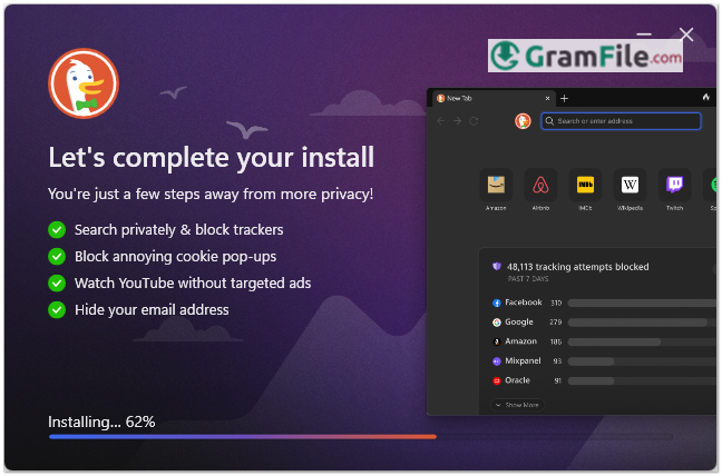 DuckDuckGo Browser Downloading and Installing