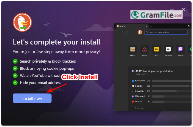 DuckDuckGo Browser Install