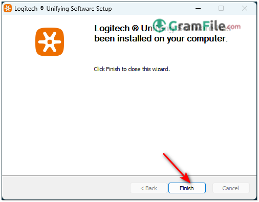 Logitech Unifying Software Finish Installation