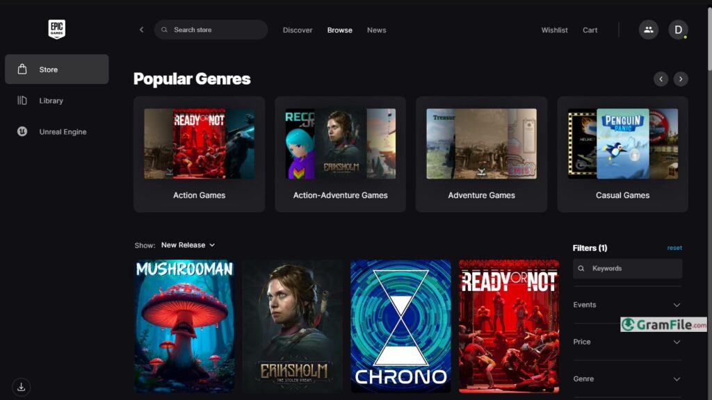 Epic Games Launcher Store