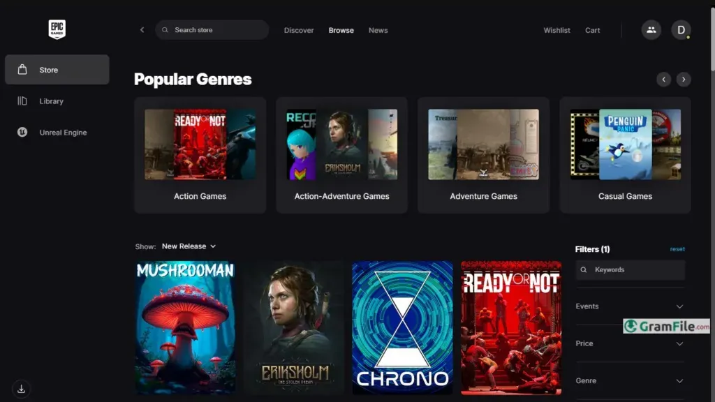 Epic Games Launcher Store