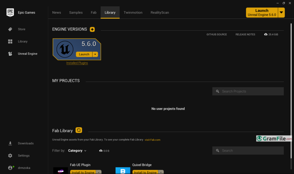 Install Unreal Engine Launch