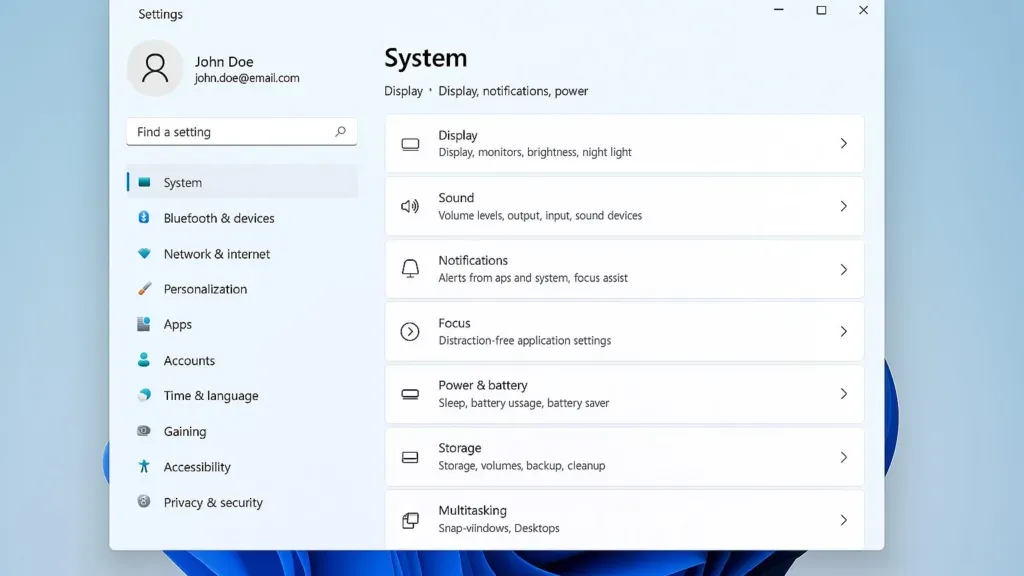 Download Windows 11 64 bit (Settings Section)
