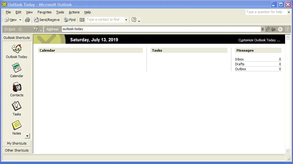 Office XP Outlook