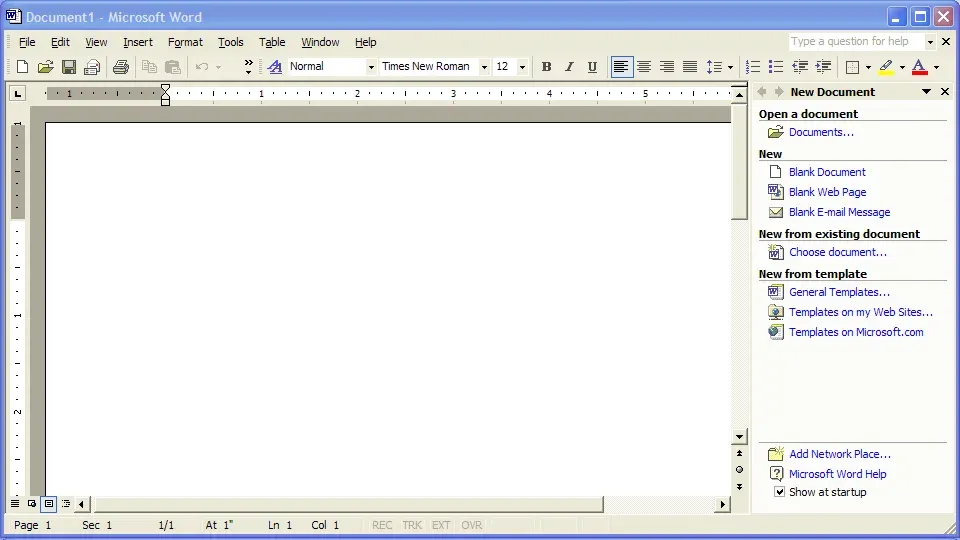 Office XP Word