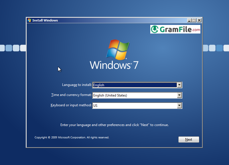 Install Windows 7 Enterprise