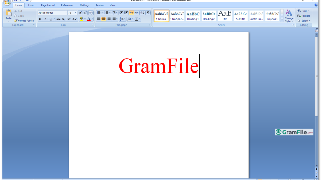 Microsoft Office 2007 Word
