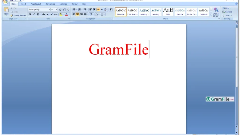 Microsoft Office 2007 Word