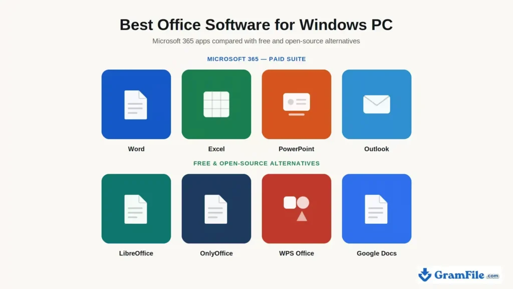 Best Office Software for Windows 10, 11 PC