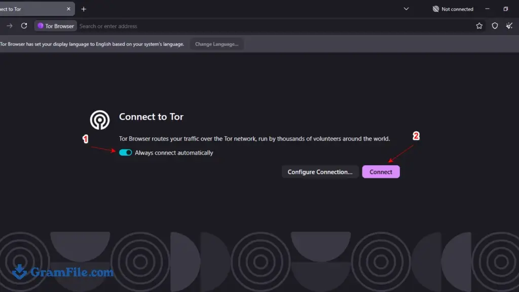 Connect to Tor and browse more secure