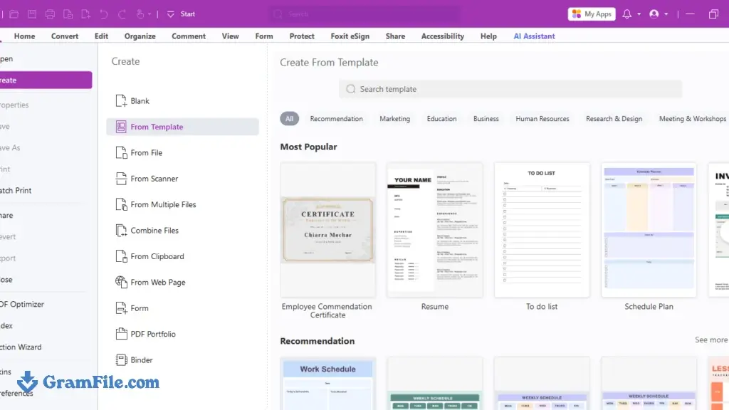 Create new PDF