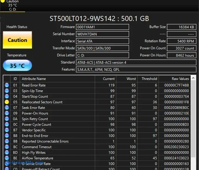 CrystalDiskInfo Dark Theme