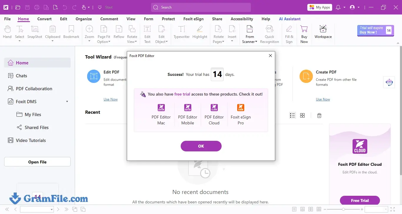 Foxit PDF Editor 14 days Trial