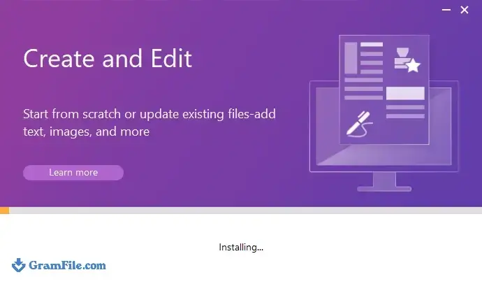 Installing Wait few minutes